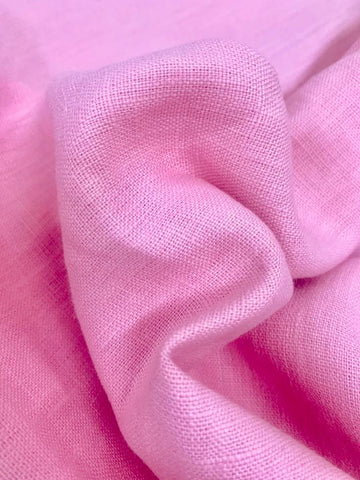 Cotton Candy Pink Linen