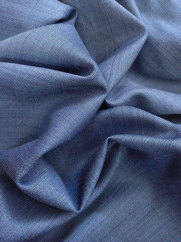 Cool Blue-Grey Super 110s Wool