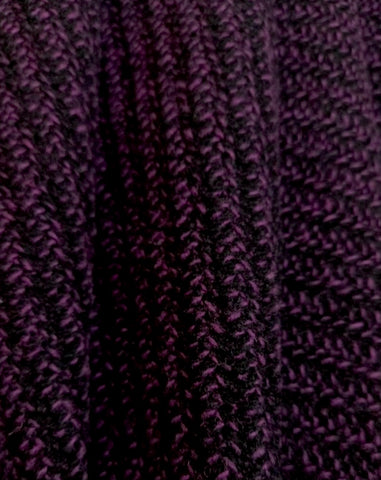 Eggplant Coloured Wool Tweed