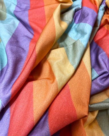 Rainbow Striped Cotton Knit