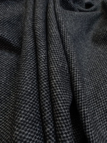 Black and Grey Wool Tweed