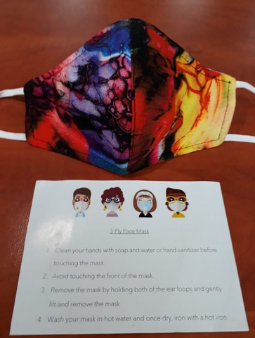 Multi-Coloured Knit Face Mask