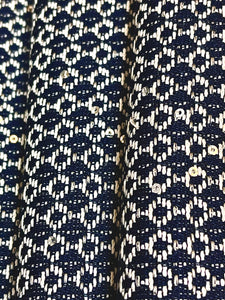Oxford Blue and White Sequined Tweed