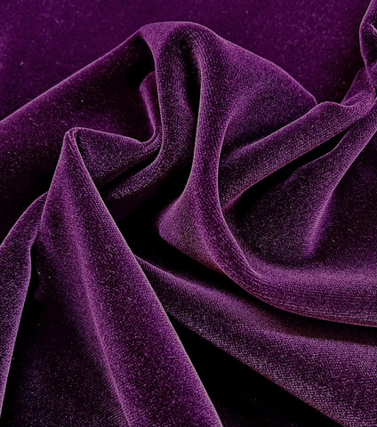 Byzantium-Purple 100% Cotton Velvet
