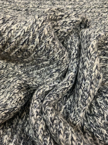 Grey Chunky Wool Knit