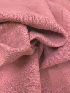 100% Dusty Pink Belgian Linen