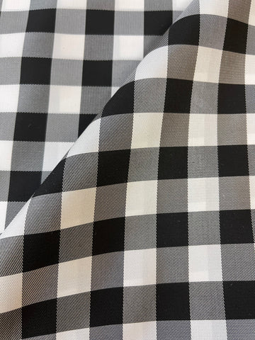 Black and White Check Lining