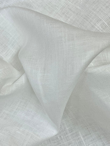 White Lightweight 100% Linen