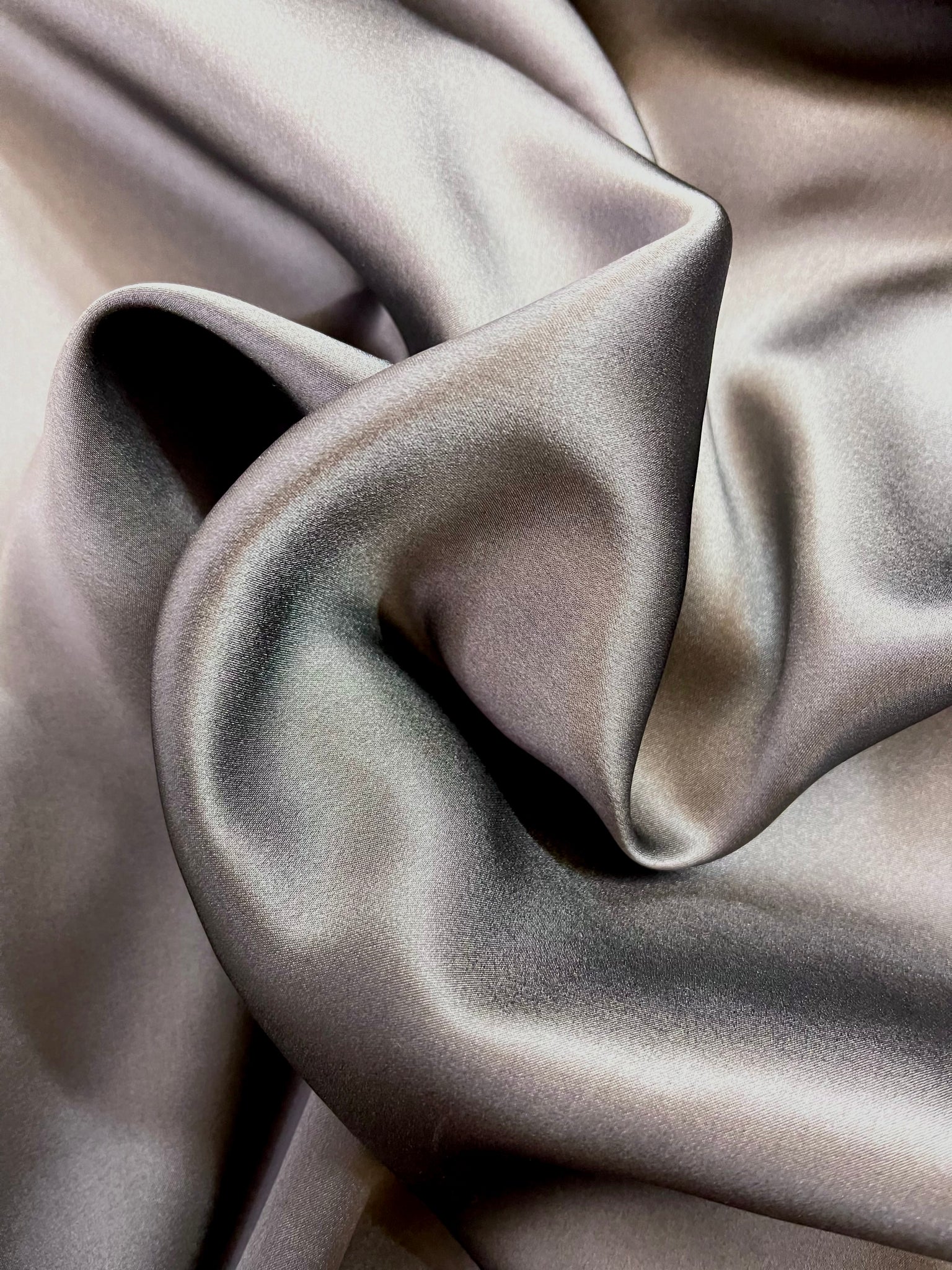 Grey Pure Silk