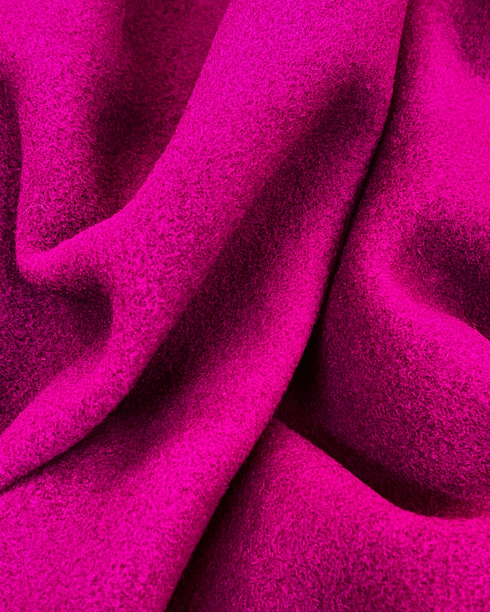 Cerise-Pink Wool Cashmere