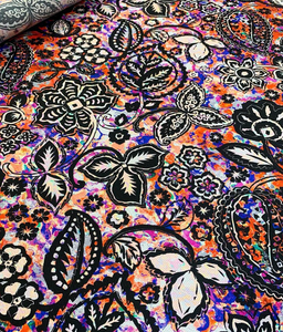 Emanuel Ungaro Paisley Printed Floral Silk